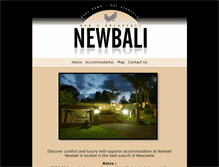 Tablet Screenshot of newbali.co.za